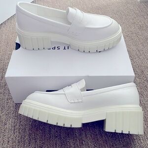 Call It Spring White Loafers